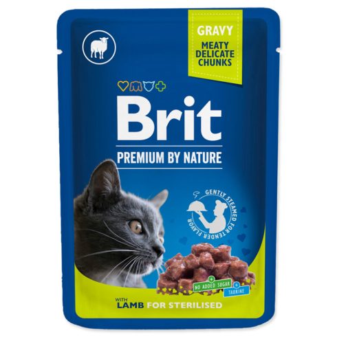 Brit premium cat pouches Lamb for Sterilized 100 g