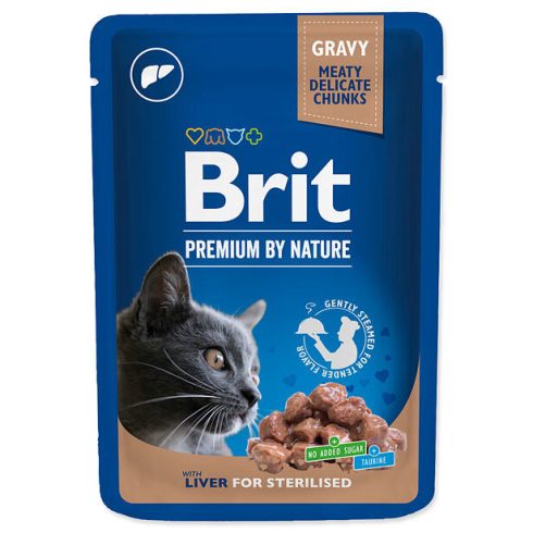 Brit premium cat pouches Liver for Sterilized 100 g