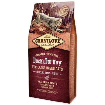   Carnilove Duck & Turkey for Large Breed Cats – Muscles, Bones, Joints 6 kg
