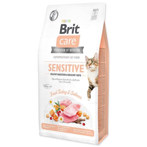 Brit Care Cat Grain-Free Sensitive Healthy Digestion & Delicate Taste, 7 kg