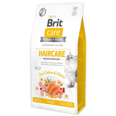 Brit Care Cat Grain-Free Haircare Healthy & Shiny Coat, 7 kg