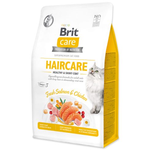 Brit Care Cat Grain-Free Haircare Healthy & Shiny Coat, 0,4 kg