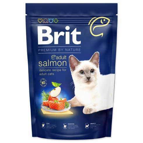 Brit Premium by Nature Cat. Adult Salmon, 1,5 kg