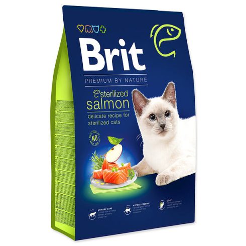 Brit Premium by Nature Cat. Sterilized Salmon, 8 kg