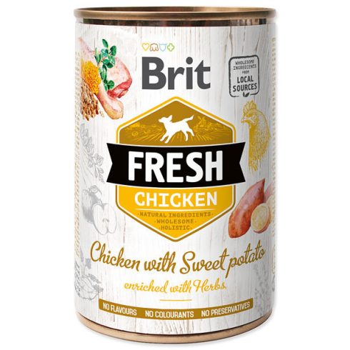 Brit Fresh csirke konzerv édesburgonyával 400 g