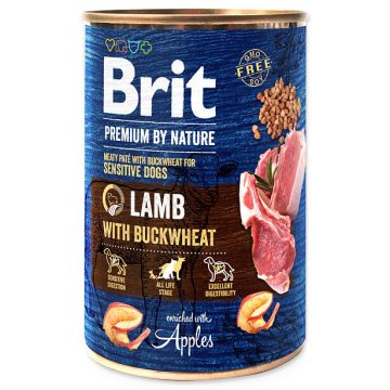 Brit Premium by Nature bárány hajdinával 400 g