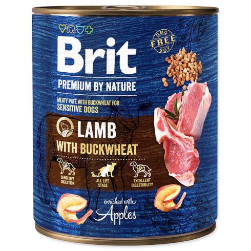 Brit Premium by Nature bárány hajdinával 800 g