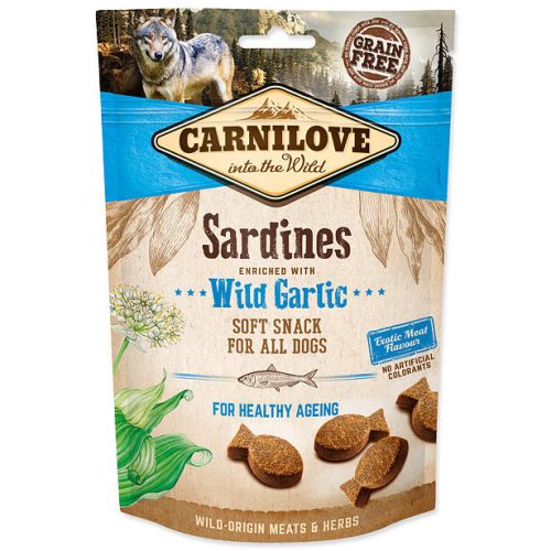 Carnilove Dog Semi Moist Sardines enriched with Wild garlic 200 g