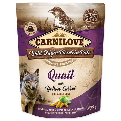 Carnilove Dog Paté fürj sárgarépával 300 g