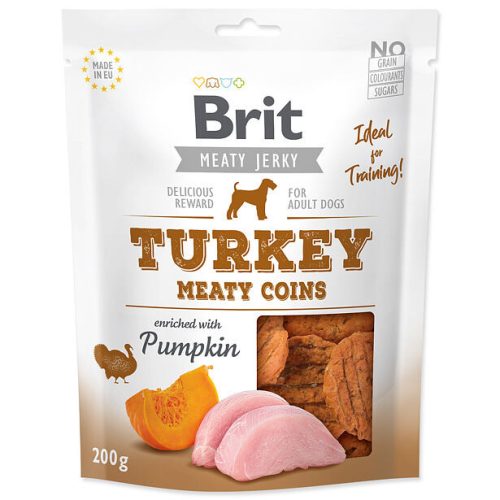 Brit Jerky Pulyka húsos érmék 200g