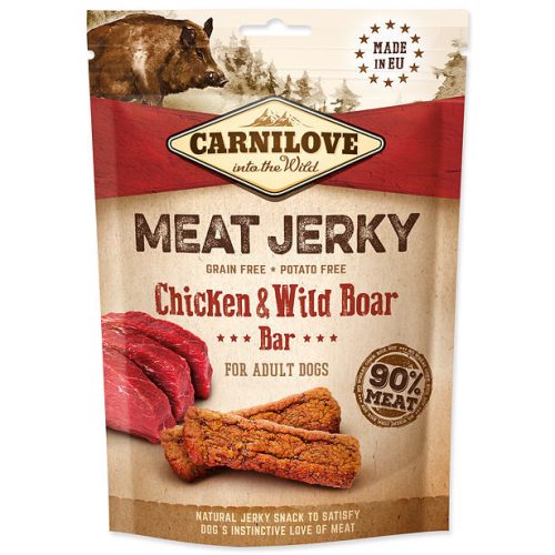 Carnilove Jerky csirke és vaddisznó szelet 100 g