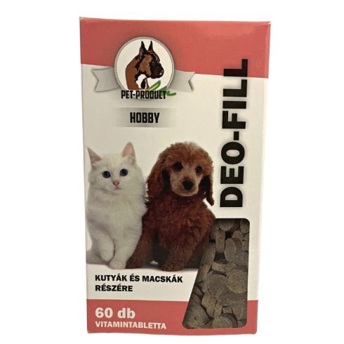 Pet Product Deo-fill tabletta kutyák és macskák részére 60db