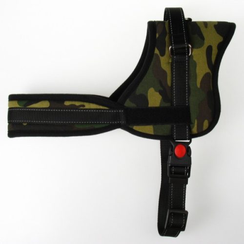CAMOUFLAGE nylon hám kutyáknak 25mm/65-80cm 