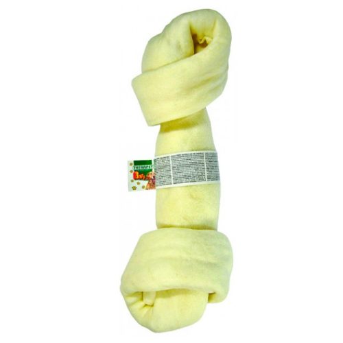 Nyersbőr csomózott csont 290g, fehér, 5db/cs