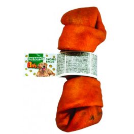   Csomózott rágócsont füstöltszalonnás 40g, 10-12cm, 10db/cs