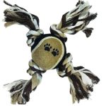 Pamutkötél labdával, 25cm DENTAL FUN