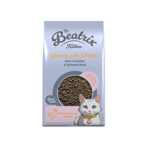 Beatrix Kitten száraztáp kölyökmacskáknak csirkehússal 10 kg