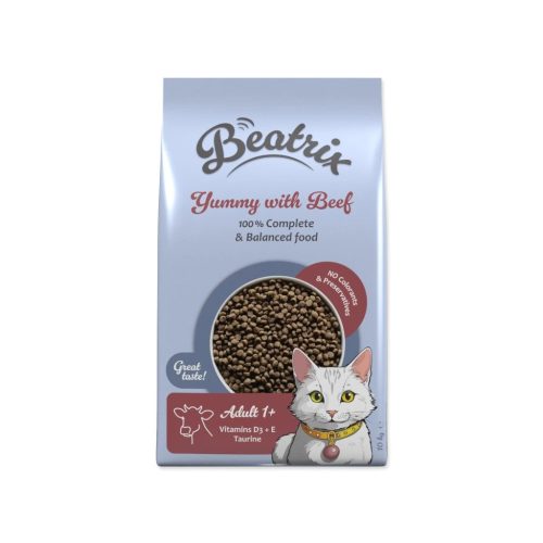 Beatrix Adult száraztáp felnőtt macskáknak marhahússal 10 kg