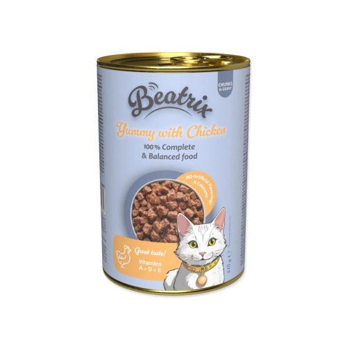 Beatrix Adult nedves macskaeledel csirkehússal konzerv 415 g