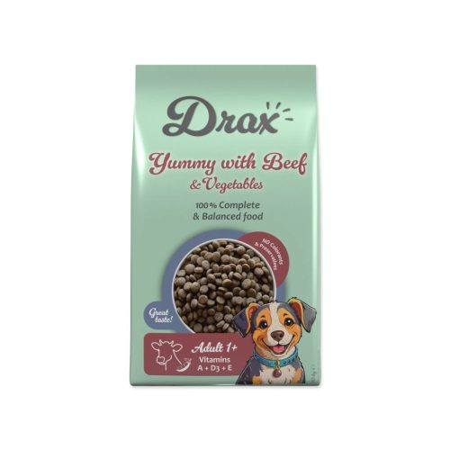 Drax Adults суха храна за възрастни кучета с говеждо месо и зеленчуци 10 кг