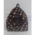 Pet Product Iglu bújó plüss fekhely kutyáknak, macskáknak, mintás