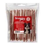 SNAPPY DOG SNACKS PAWSTICKS – Bárányos és Tőkehalas szendvicsrudacskák (500g)