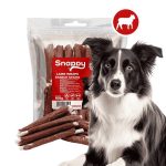 SNAPPY DOG SNACKS PAWSTICKS – Bárányhússal tekert keményítő rudacskák (500g)