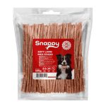 SNAPPY DOG SNACKS PAWSTICKS – Puha Bárányos-Rizses Jutalomfalat 500g