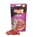 UNIQ PETS CAT SNACKS MIMI macska jutalomfalat – Kacsa és tőkehal apró tallérok, 50g