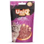 UNIQ PETS CAT SNACKS MIMI macska jutalomfalat – Kacsa és tőkehal apró tallérok, 50g