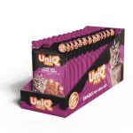 UNIQ PETS CAT SNACKS MIMI macska jutalomfalat – Kacsa és tőkehal apró tallérok, 50g