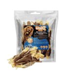 UNIQ PETS DOG SNACKS MEATY – Húsos jutalomfalat kutyáknak – marha és nyúlfül, 500g