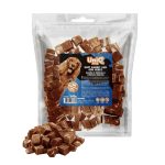 UNIQ PETS DOG SNACKS CHEWY – Puha rágós falatok kutyáknak – Nyulas és tőkehalas kockák 500g