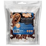 UNIQ PETS DOG SNACKS CHEWY – Marhahúsba tekert kalciumos rágócsontok 500g