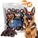 UNIQ PETS DOG SNACKS COLLAGEN – Lóhúsba tekert kollagén rágógyűrű (5cm) 500g