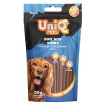 UNIQ PETS DOG SNACKS WAGGI kutyajutalomfalat – puha marhahúsos rudacskák, 80g