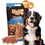 UNIQ PETS DOG SNACKS WAGGI – kutyacsemege – csepp alakú kacsás sushi, 80g