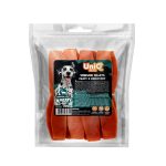 UNIQ PETS DOG SNACKS WAGGI kutyajutalomfalat – kacsás és tőkehalas chips, 80g